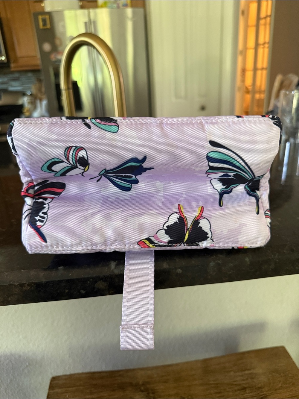 Vera Bradley Lilac Butterfly lunchbox - Picture 3 of 4